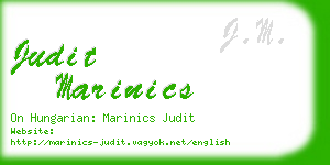 judit marinics business card